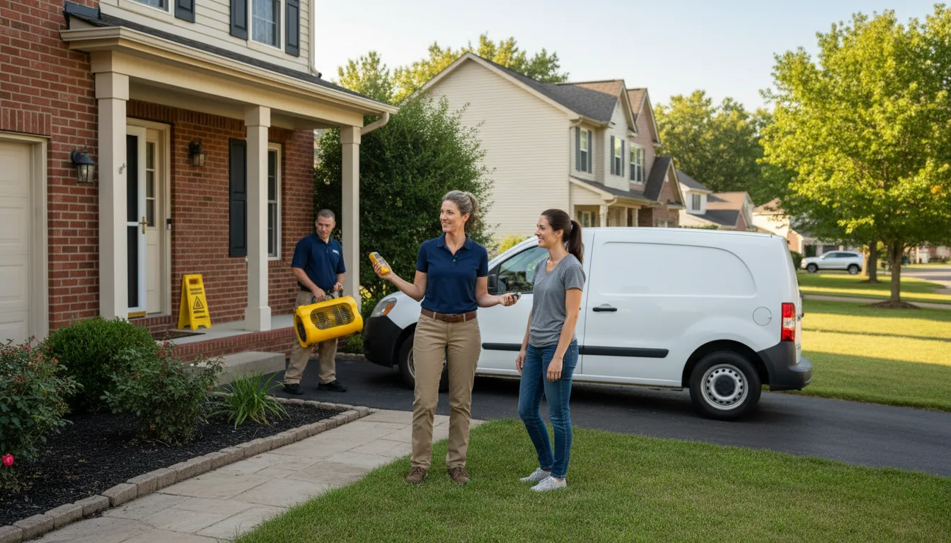 Residential water damage restoration in Coraopolis, PA